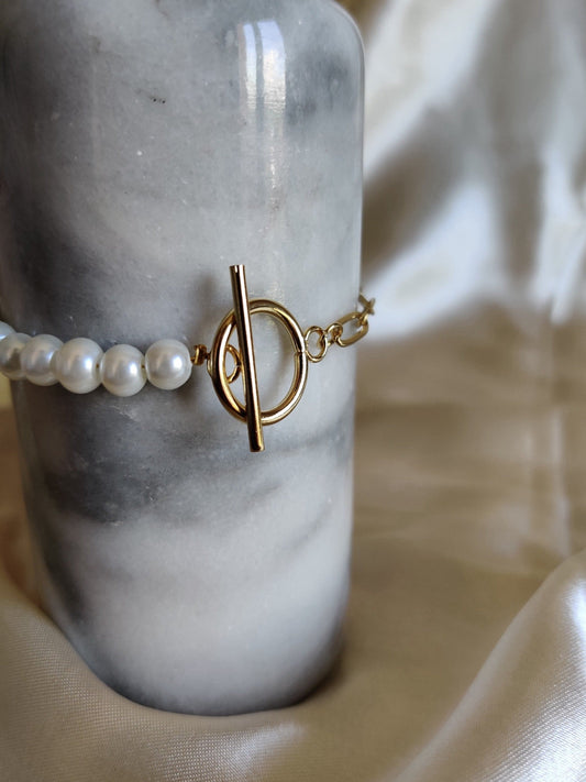 Tendresse or | Bracelets femme tendance de qualité supérieure | Maillons plaqué or et perles | Acier inoxydable | Roxy Paris | roxy-paris.com